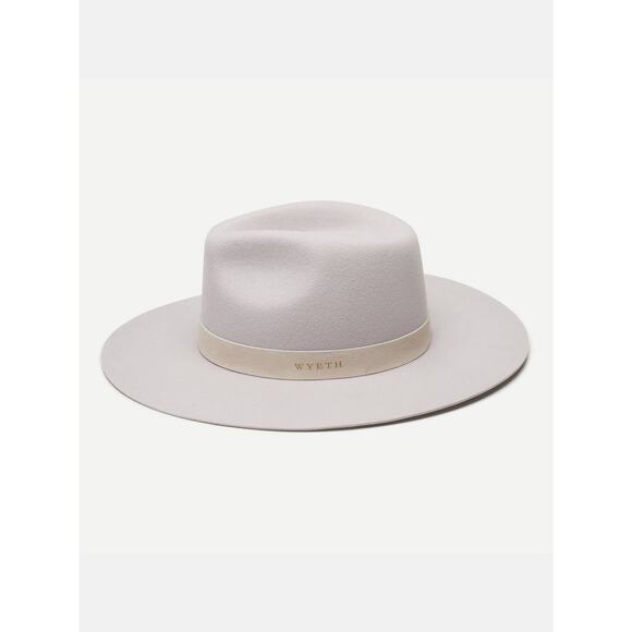 WYETH Women\'s Silver Gray River 100% Fedora Hat One Size NWT main image 6